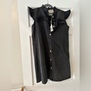Savanna Jane BRAND NEW Black Denim Dress